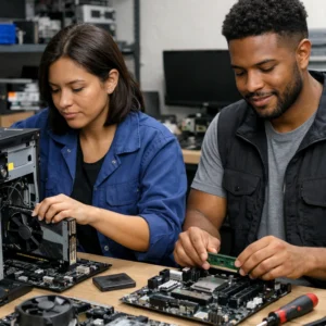 Instalación de componentes para equipos de cómputo en taller